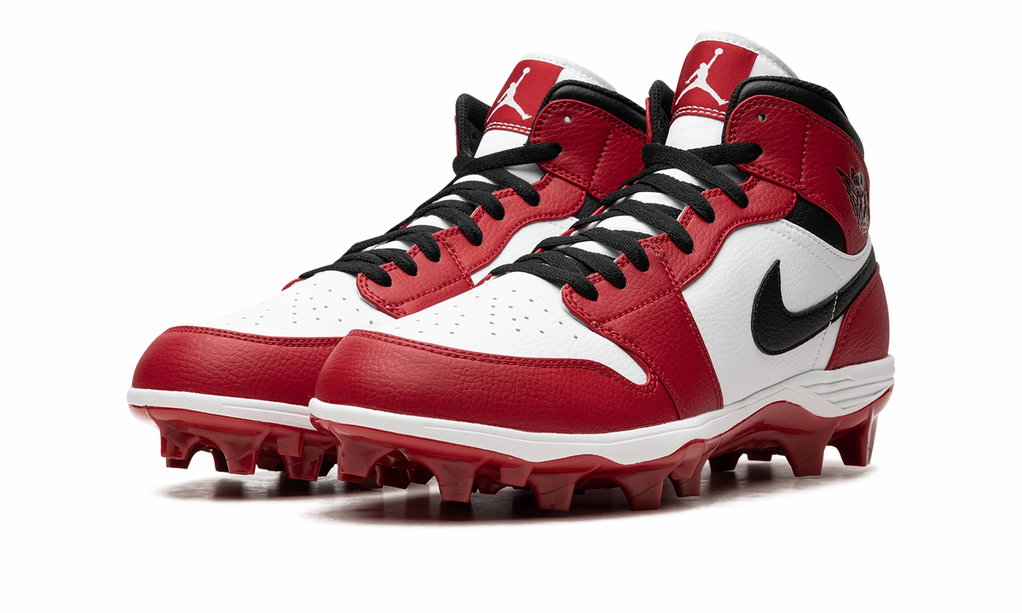 Air Jordan 1 Mid TD "Chicago Football Cleats" Soccer Cleat Rubber Bands