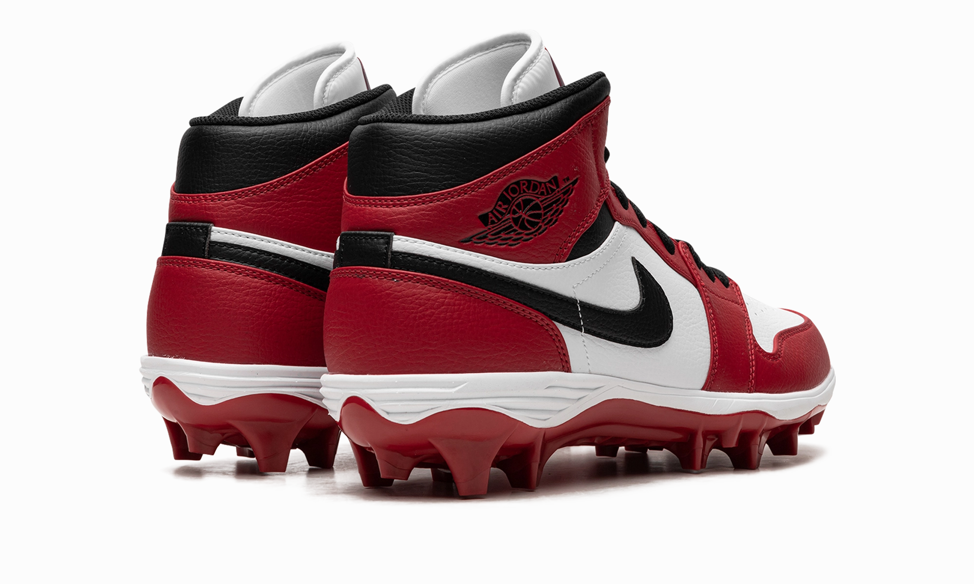 Adidas F50 Soccer Cleats Laceless Air Jordan 1 Mid TD "Chicago Football Cleats"