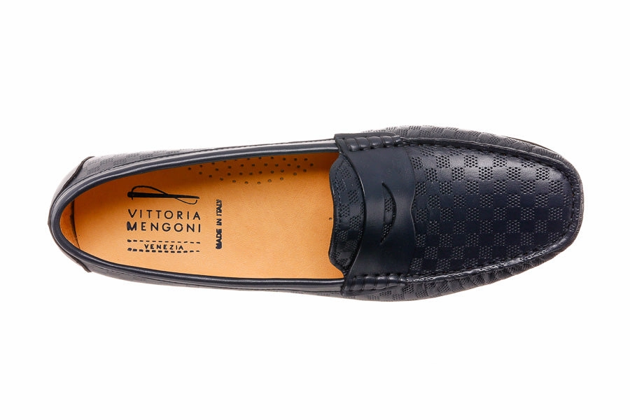 Vm Destiny Navy Ysl Leopard Loafers