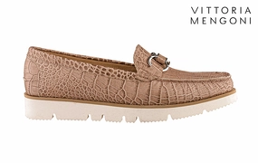 Vm Loveme Beige Momo Baby Mary Jane Leather Shoes Flower Power