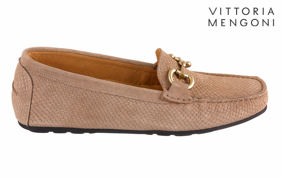 Vm Sensible Beige Loafers Embroidered