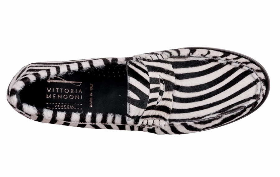 Vm Stripe Thick Soled Loafers