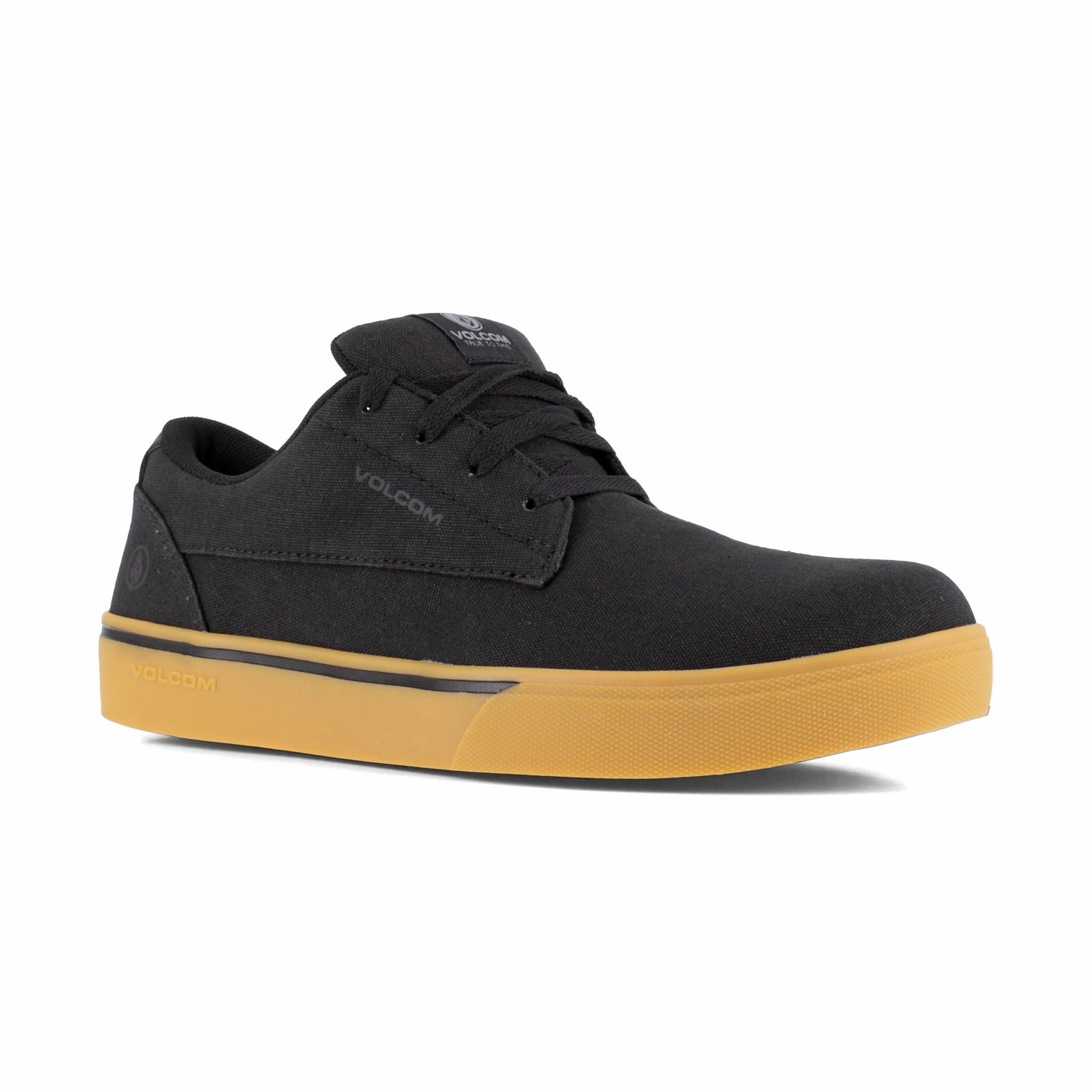 Half Shoe For Mens Casual Volcom Mens True Black Canvas CT Skate-Inspired Work Shoes