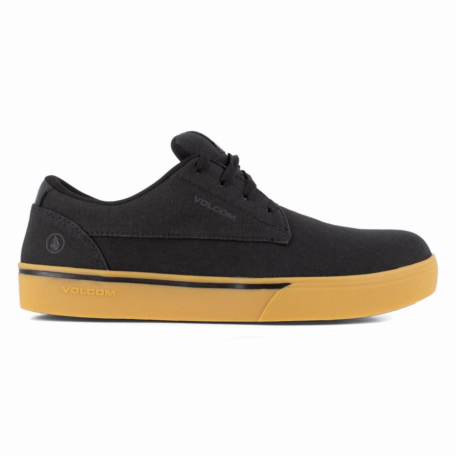 Casual Shoe Trends Volcom Mens True Black Canvas CT Skate-Inspired Work Shoes