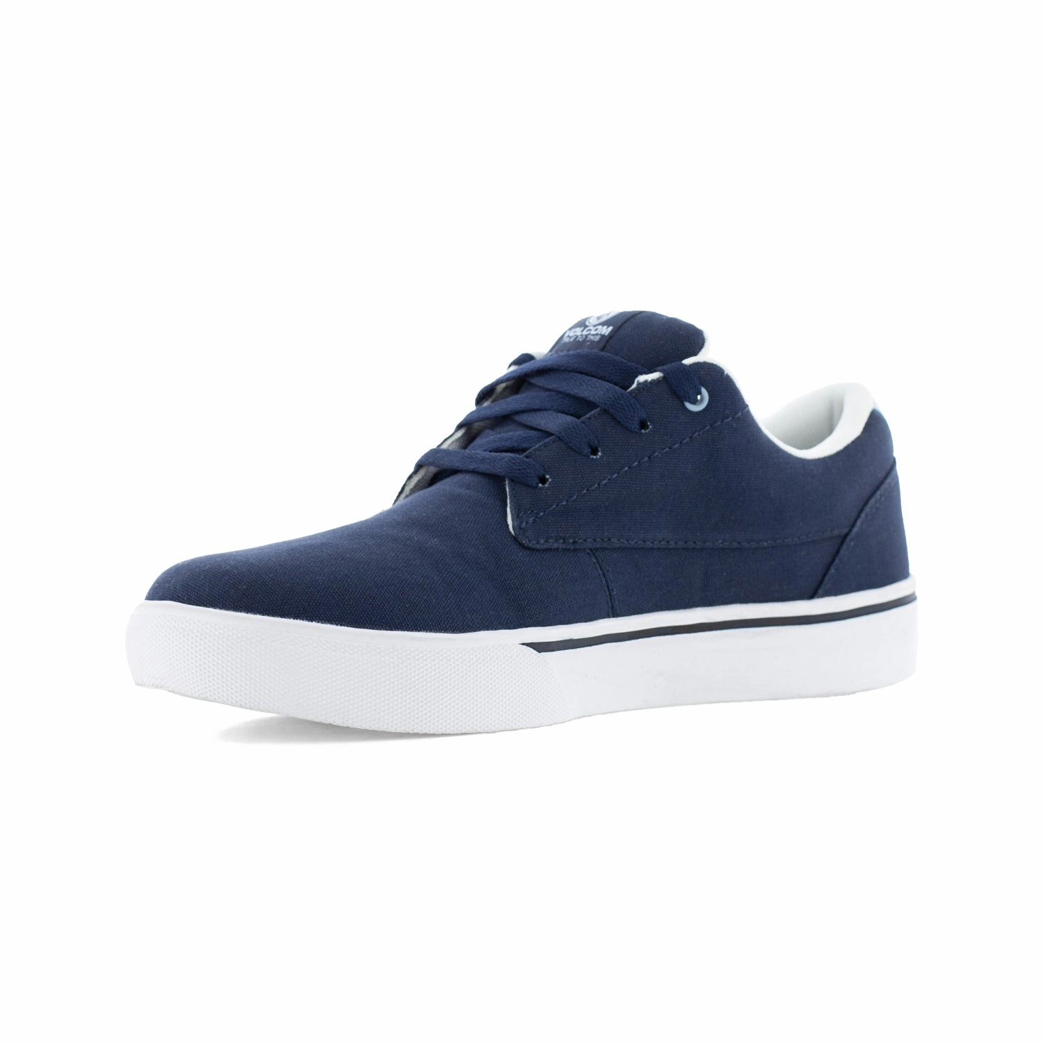 Volcom Mens True Navy Canvas CT Skate-Inspired Work Shoes Casual Men Vulcanize Canvas Shoes