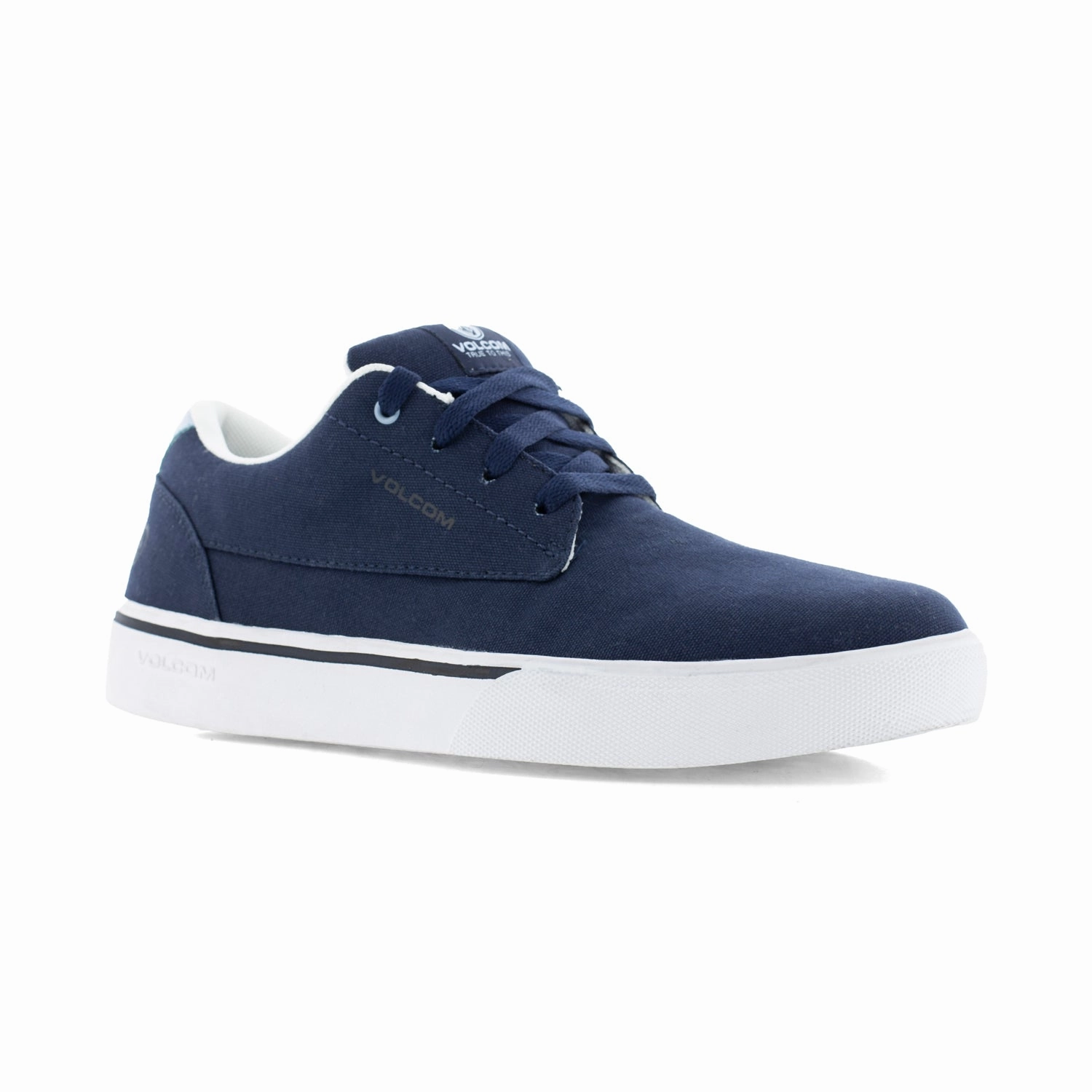 Buy Leather Casual Shoes Volcom Mens True Navy Canvas CT Skate-Inspired Work Shoes