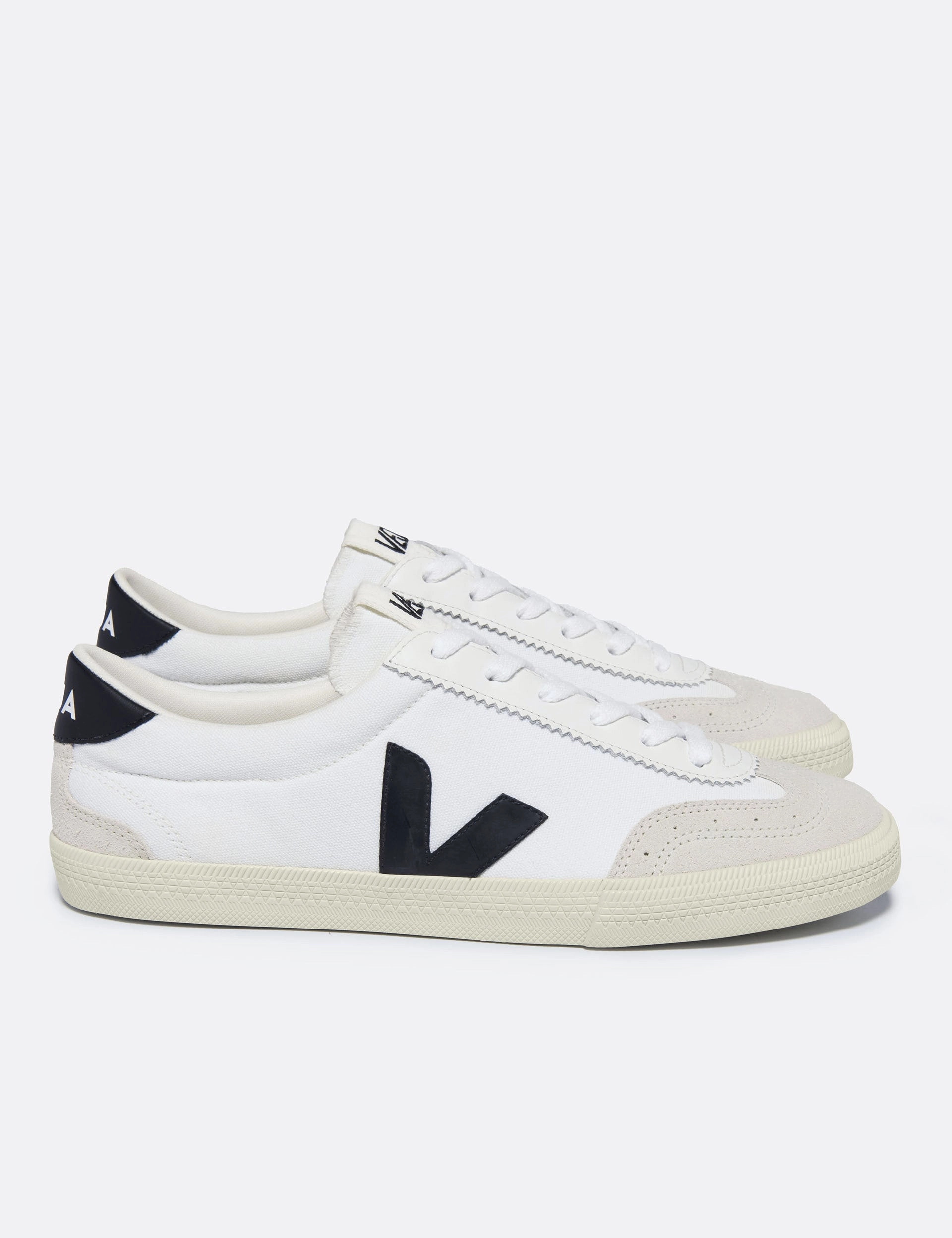 Casual Winter Shoes Volley Canvas - White Black