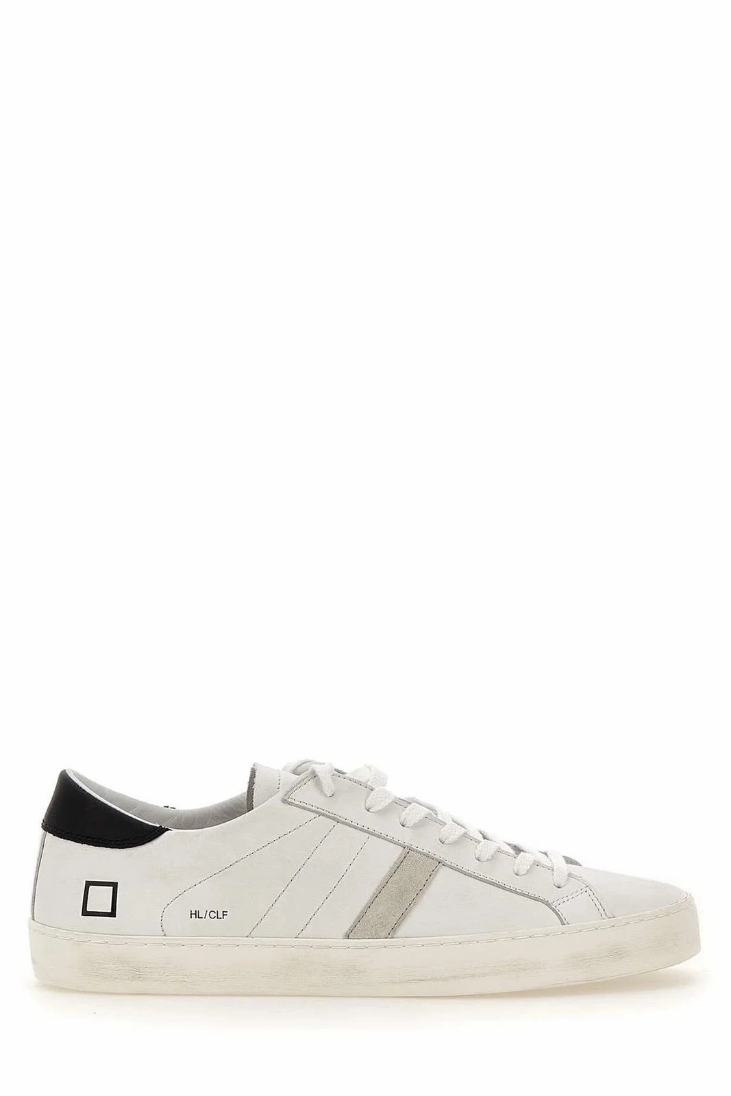 W Hill Low Tennis White/Black Leather Tennis Shoes Designer