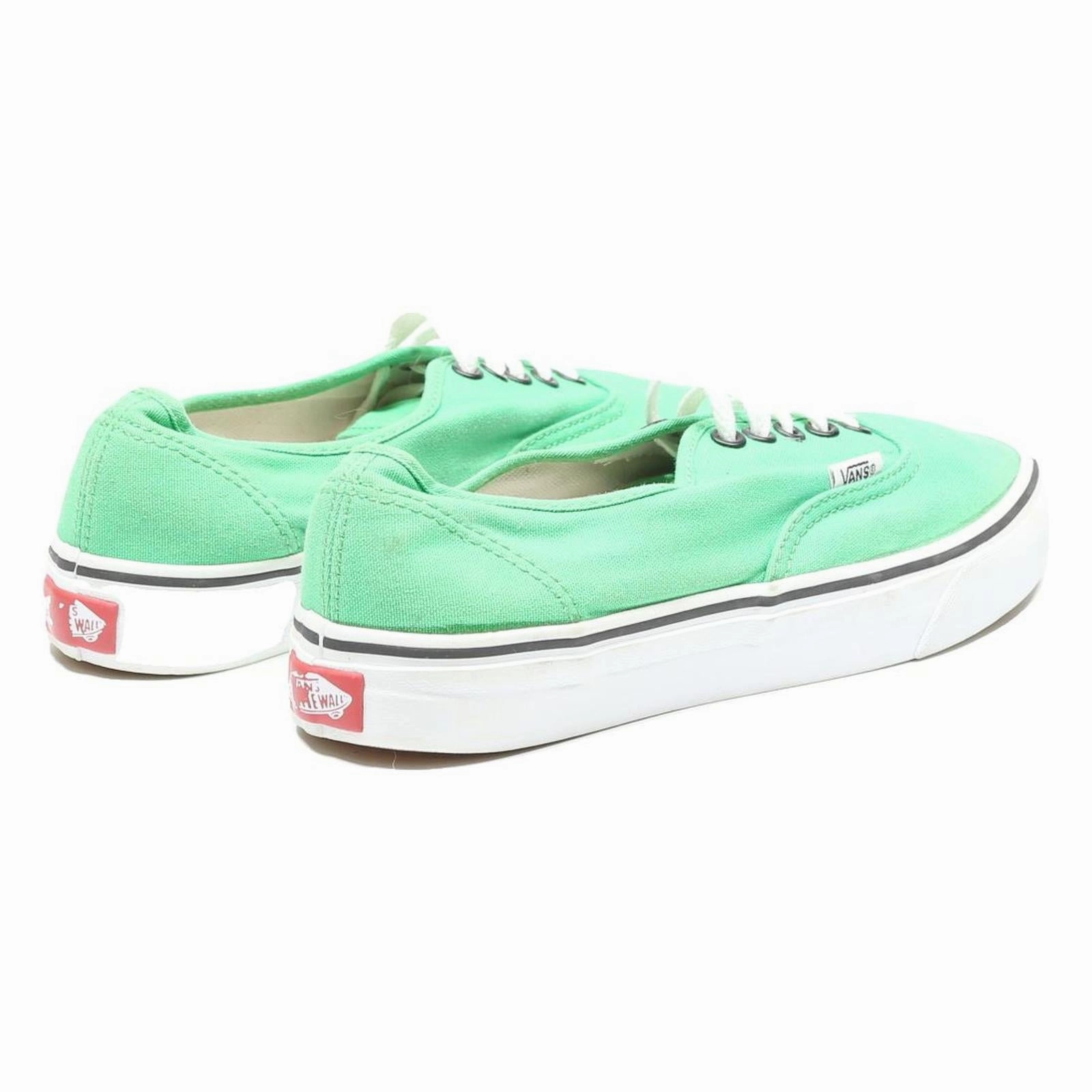 VANS Authentic Mens Low Top Trainers Green Canvas UK 6.5 Casual Skate Shoes Shoes Casual Slip On
