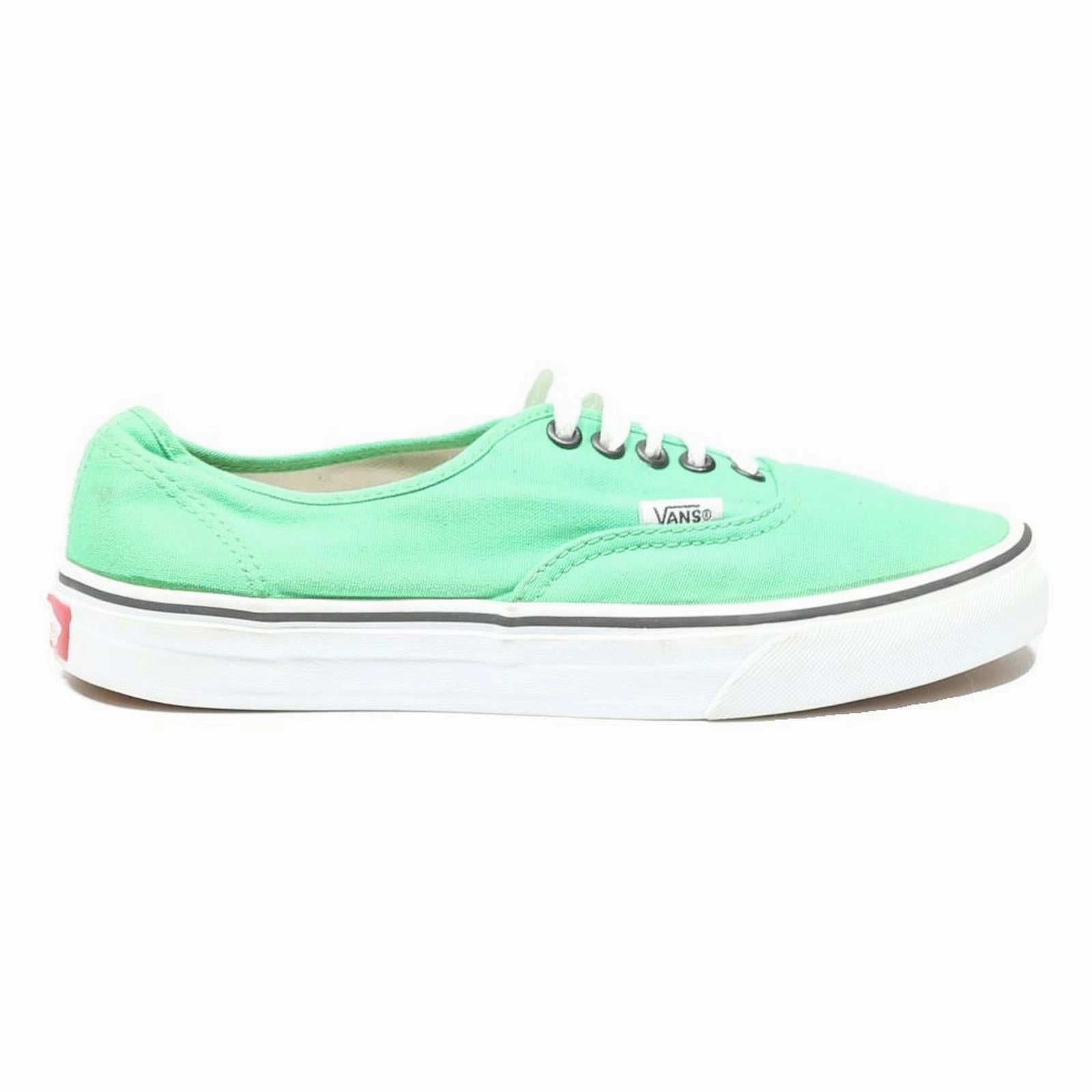 Casual Chelsea Shoes VANS Authentic Mens Low Top Trainers Green Canvas UK 6.5 Casual Skate Shoes