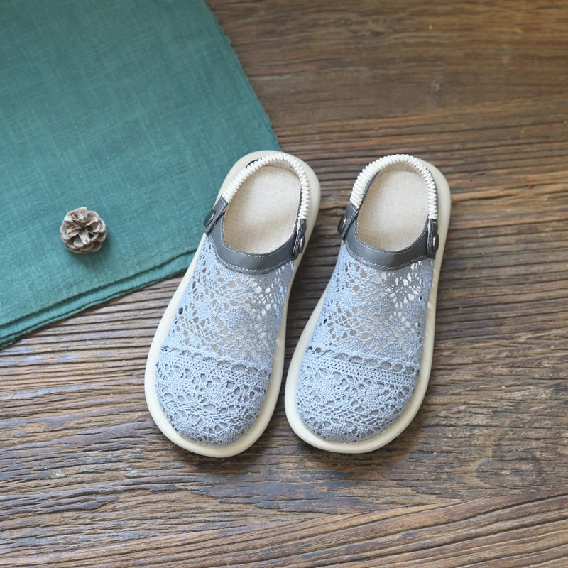 Air Max Sc Leather Casual Shoes Women Retro Hollow Canvas Flat Casual Sandals