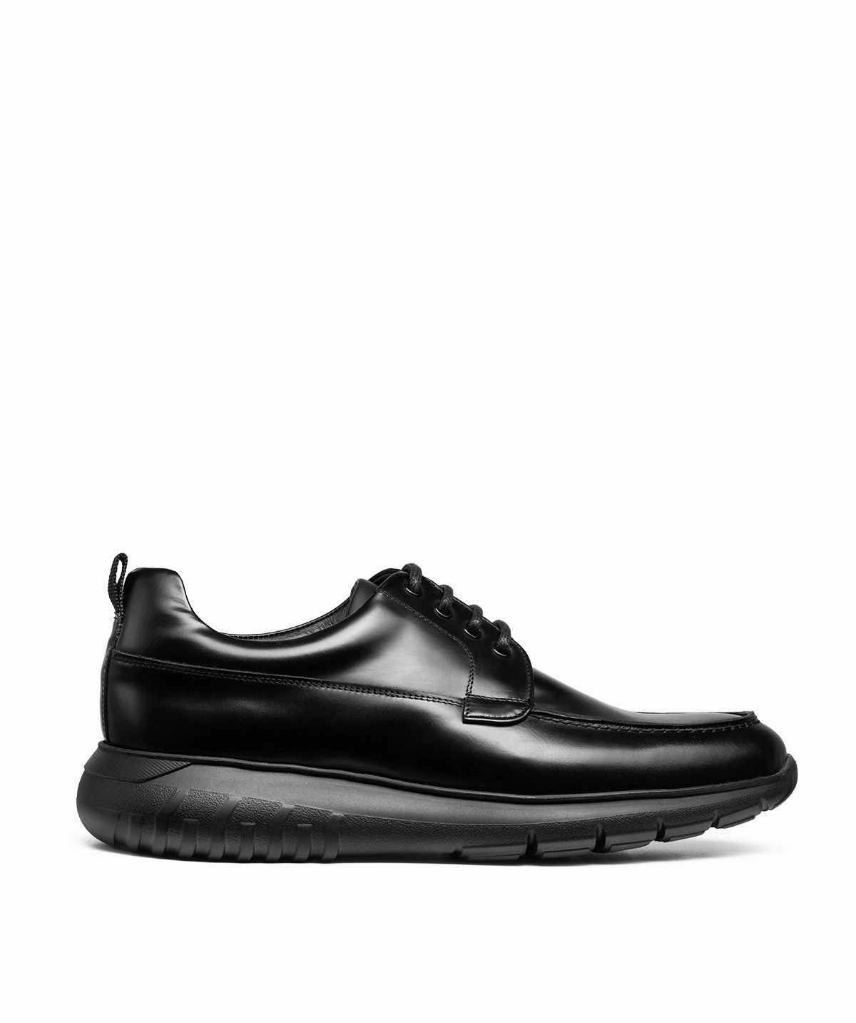 Derby Joey Noir Leather Chunky Derby Shoes