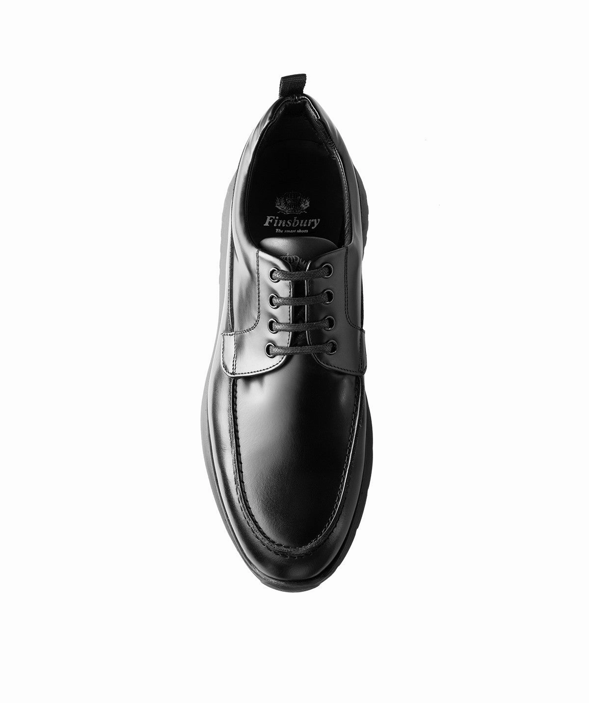 Derby Joey Noir Michael Deer Leather Derby Shoe