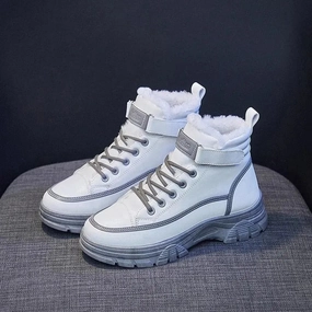 Warm Thick Sneaker Boots Velvet Flat Mary Jane Shoes