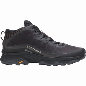 Ocun Climbing Shoes Merrell Moab Speed Mid GORE-TEX Mens Walking Boots - Black