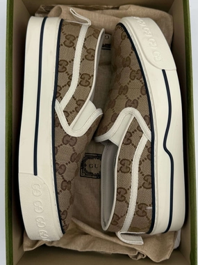 Gucci Women's Tennis 1977 Slip-On Sneakers Dragon Ball Tennis Shoes