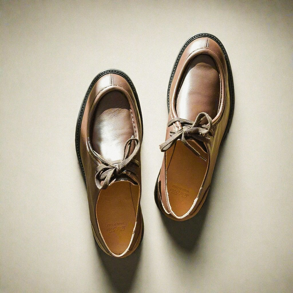 Lace Up Dress Shoes Men's Brown Leather Tuscan Moc Boot