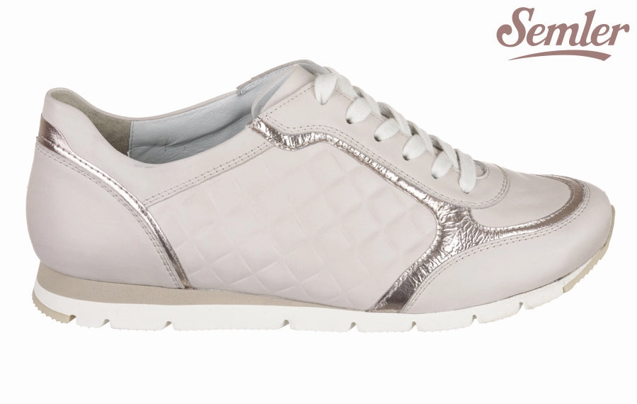 Sem Seashell Ivory Leather Brogue Chelsea Boots