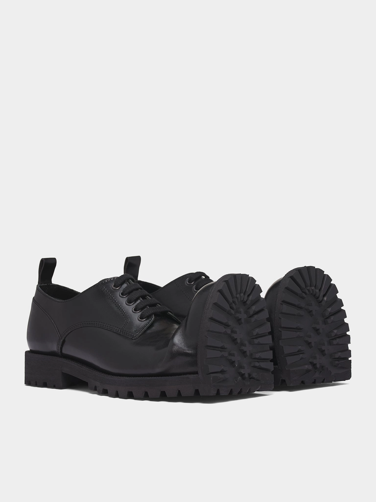 CDG x KLG Crushed Toe Derbies (PP-K102-001-BLACK) Sas Lace Up Shoes