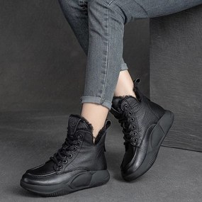 Kamik Iceland F Snow Boots Review Women Casual Leather Woolen Snow Boots