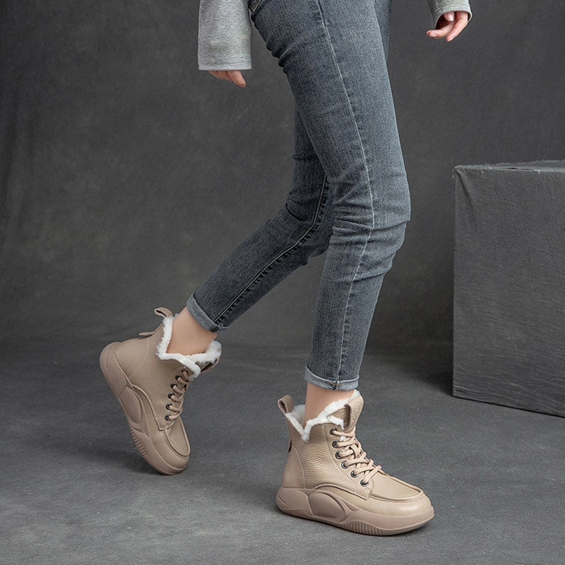 Women Casual Leather Woolen Snow Boots Sorel Snow Angel Snow Boot