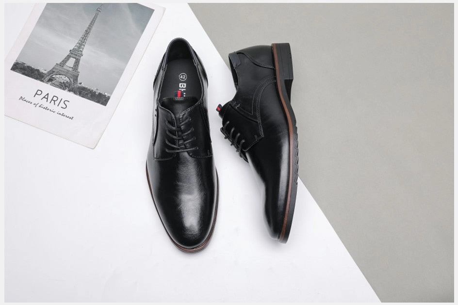 West Louis Classic Leather Elegant Oxford Shoes Wingtips Vs Oxfords