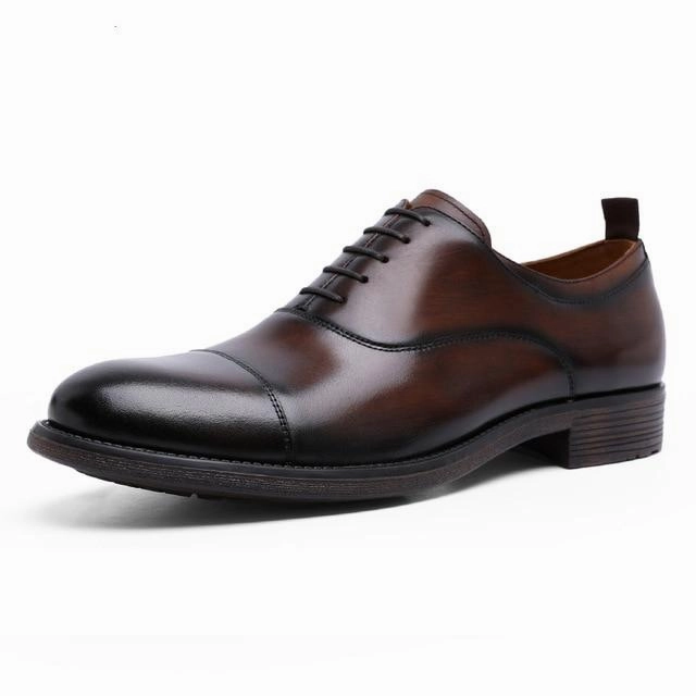 West Louis Gentleman Retro Patent Leather Oxford Oxford Grip