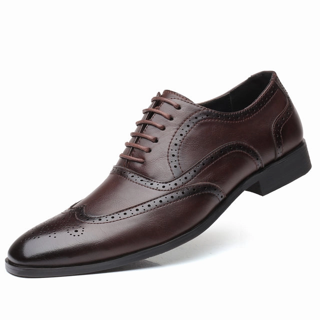 Lace-up Platform Oxford West Louis Men Retro Bullock Formal Leather Shoes