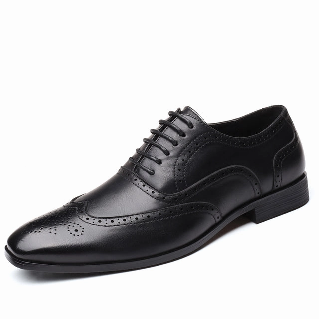 West Louis Men Retro Bullock Formal Leather Shoes Ultra Oxfords