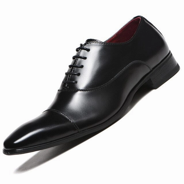 Diamond Slip On Oxfords West Louis New Spring Business PU Leather Lace-up Formal Shoes