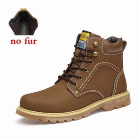 West Louis Warm Leather Winter Boots Light Snow Boots
