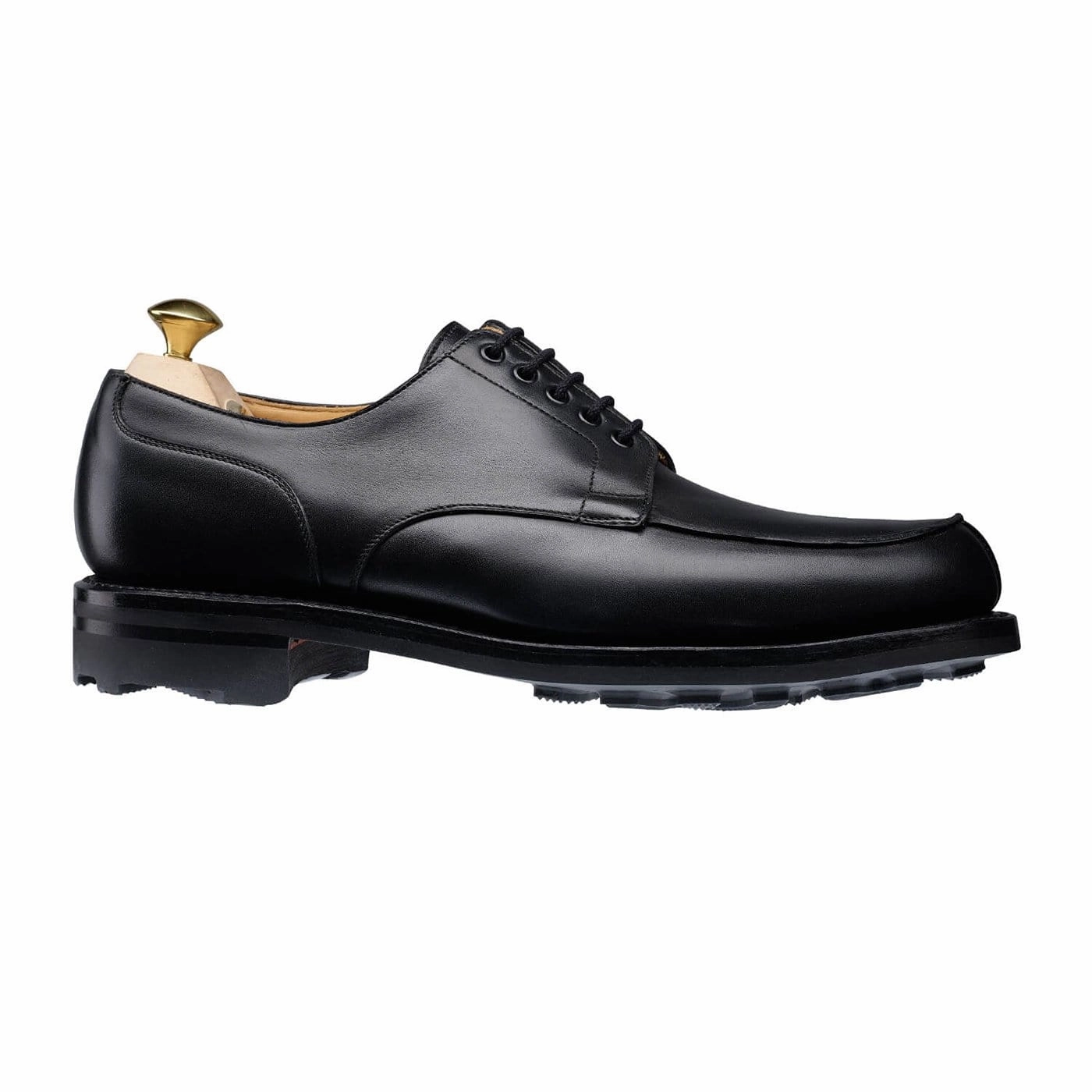 Wexford Black Wax Calf 90s Lace Up Shoes