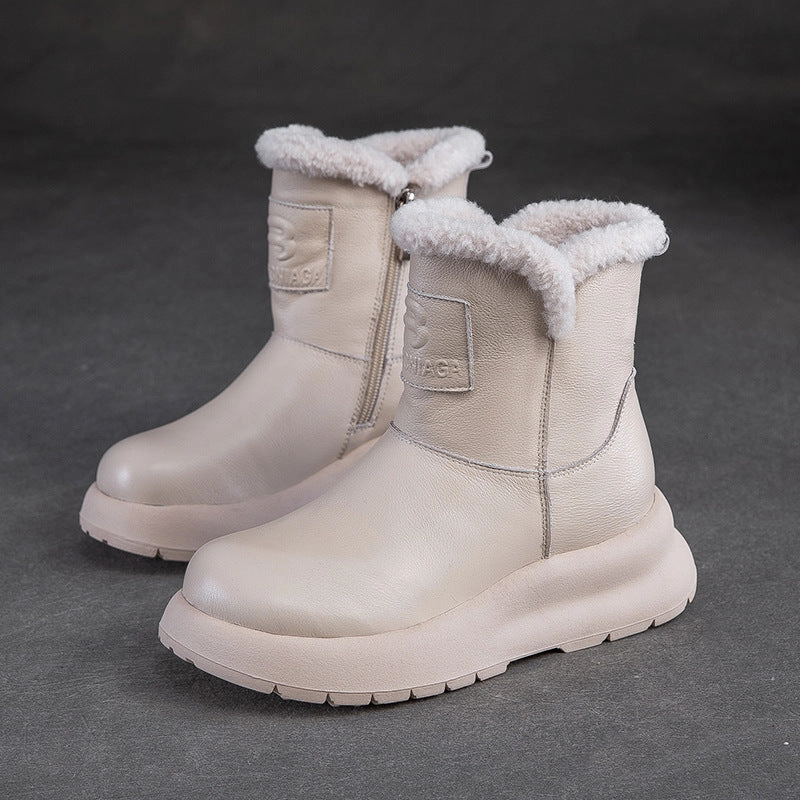 Women Retro Furred Winter Snow Boots Sorel Boots In Snow