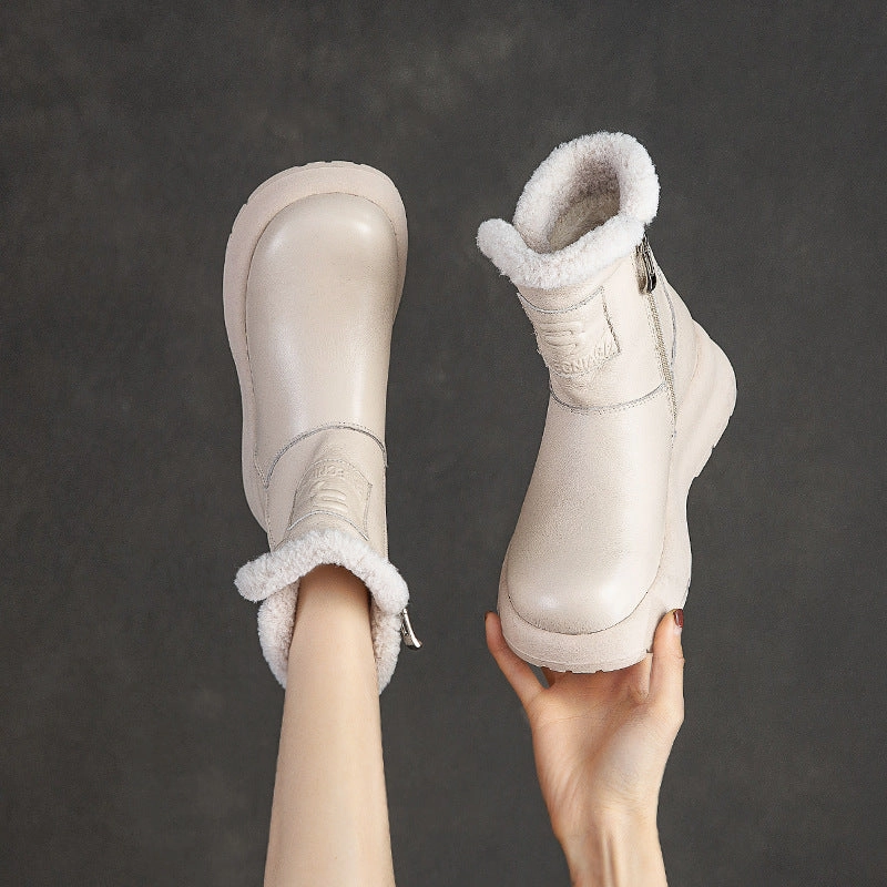 Timberland Snow Boots Women Retro Furred Winter Snow Boots