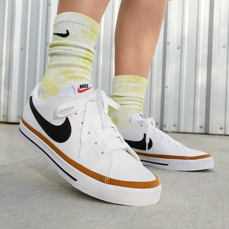 Women's Court Legacy Next Nature White/Black/Team Orange G Fore Tennis Shoes