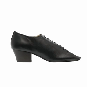 Women's Leather Derby Pumps In Black Derby Shoes Meaning