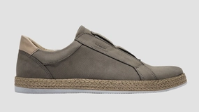 Women Slip On Shoes Women's Lifestyle Slip-On Leather Sneakers- Beige