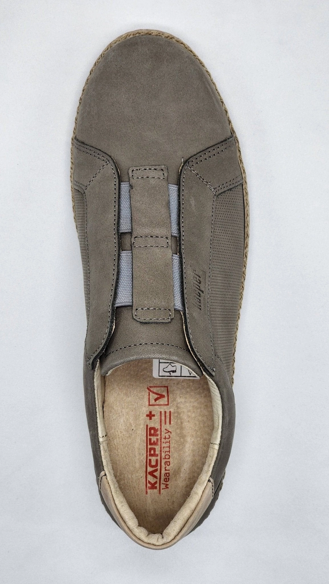 Classic Slip-on Shoe Women's Lifestyle Slip-On Leather Sneakers- Beige