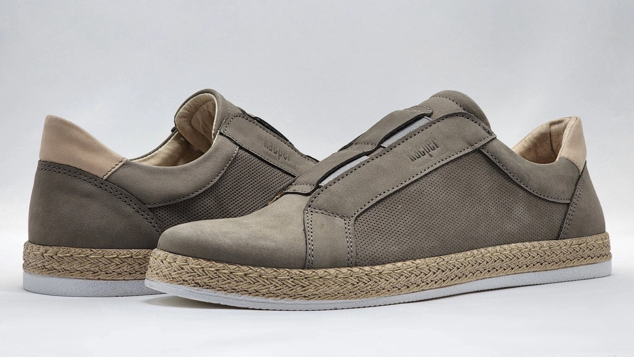 Women's Lifestyle Slip-On Leather Sneakers- Beige Slip On Sneakers  Slip On Sneakers  Slip On  Slip On