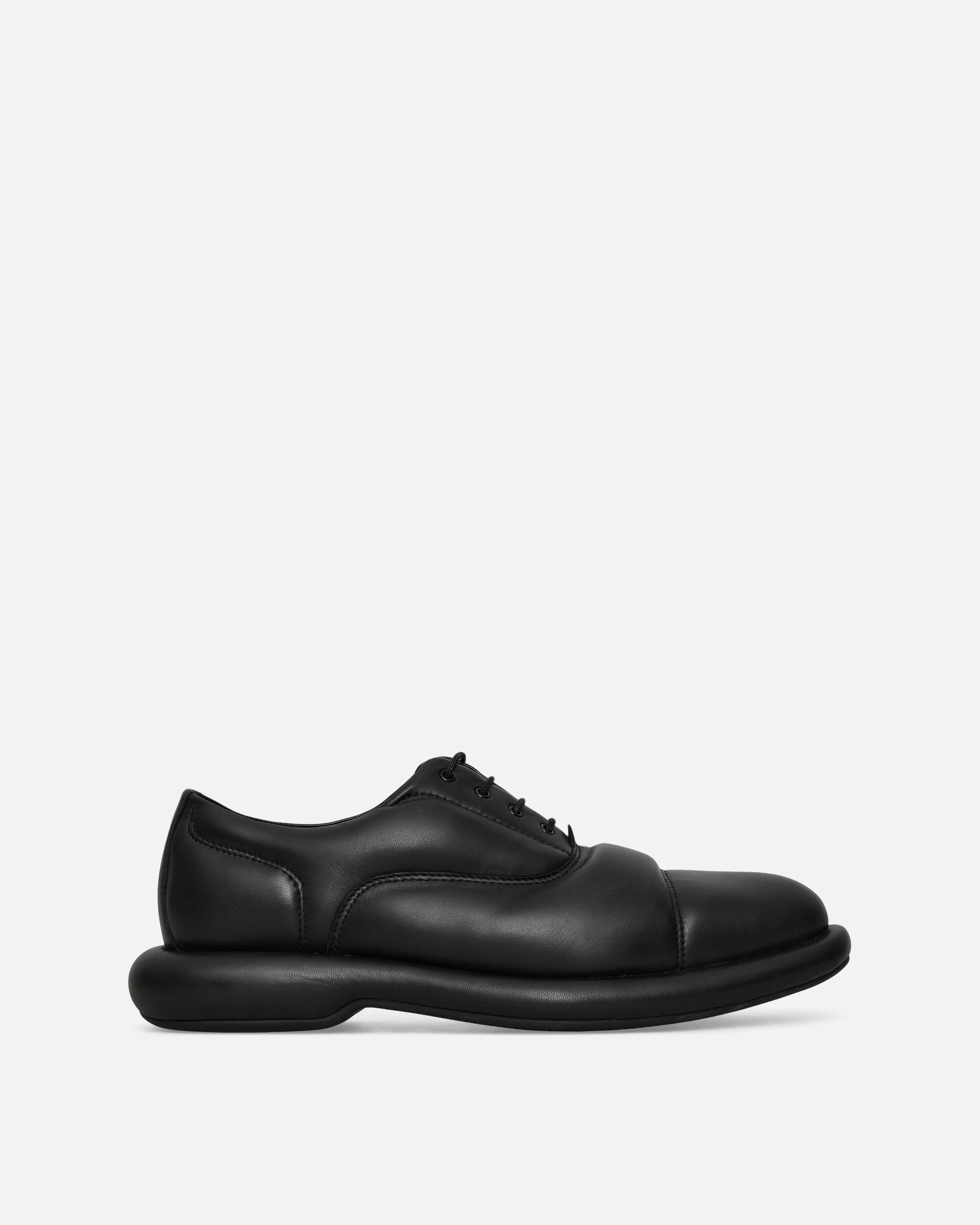 Button Down Oxfords Women's Martine Rose Leather Oxford Shoes Black