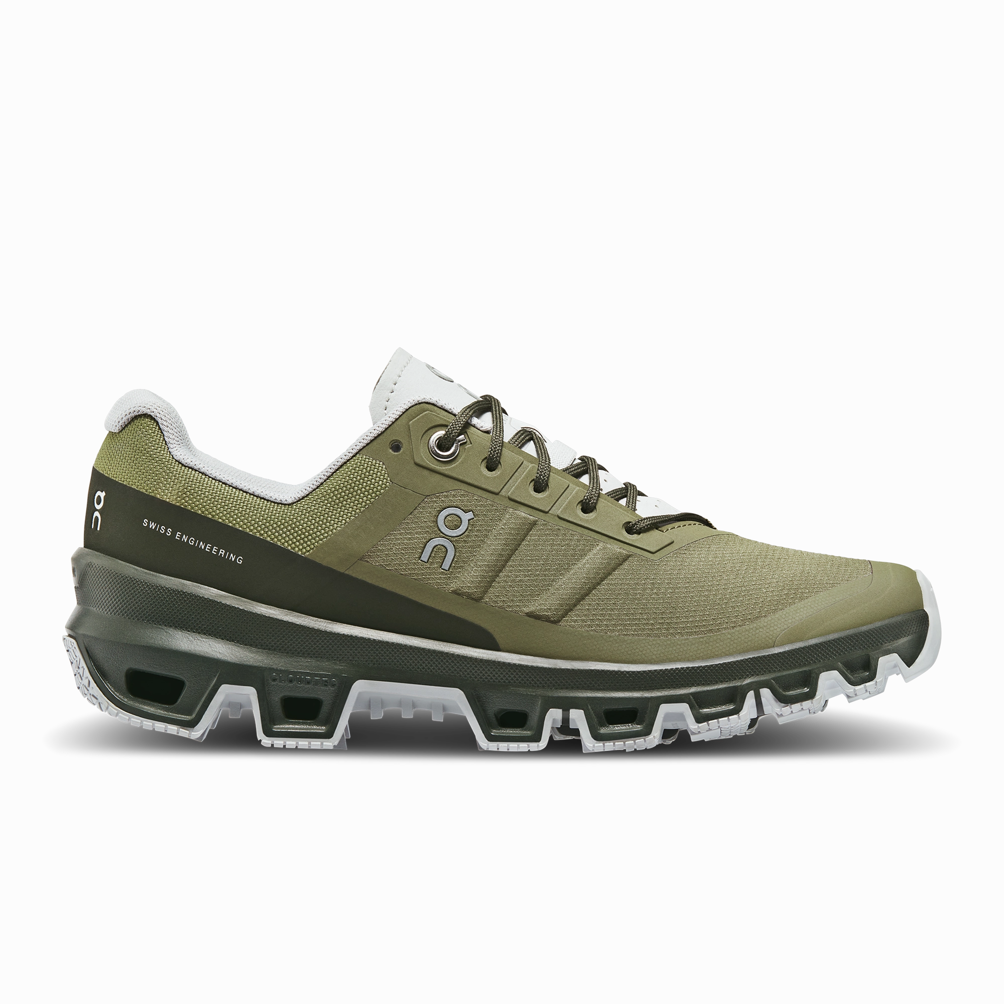 Traverse Trail Shoes Women's On Cloudventure 3, Olive/Fir, 10.5 B Medium