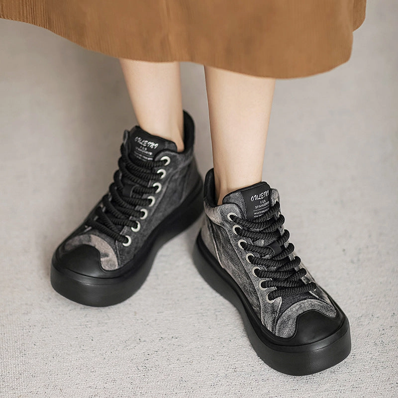 Women Stylish Denim Casual Ankle Boots Girls' Little Kids' Air Max Casual Shoes