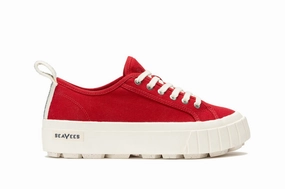 Womens - Melrose Lug Platform - Cranberry Zero Drop Shoes Casual