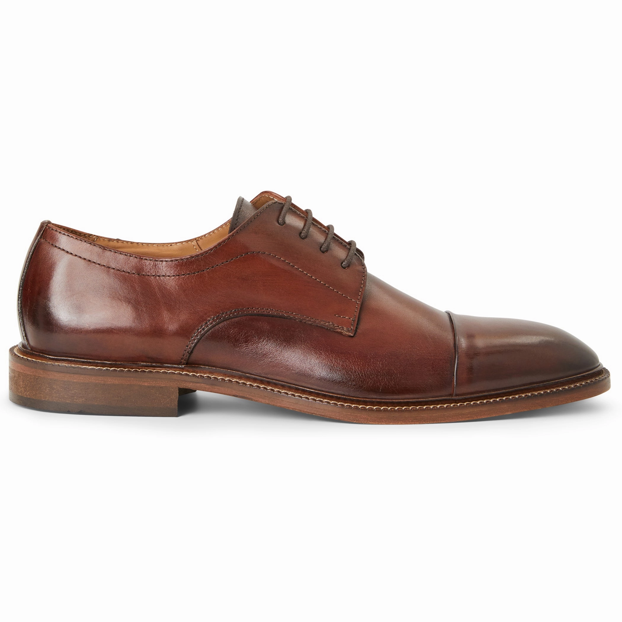 Leather Shoes Lace Up Aydin Cap toe Derby