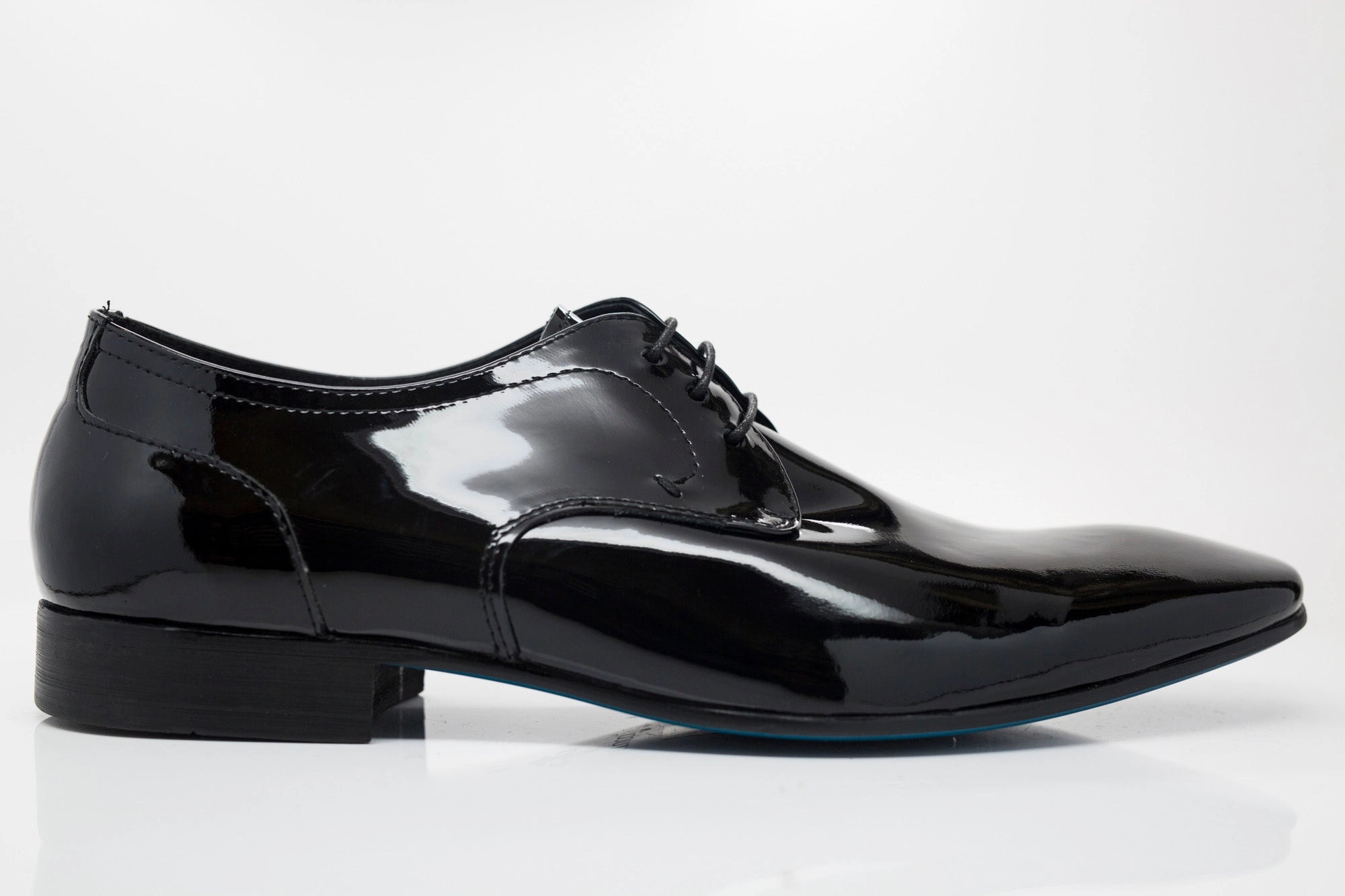 Patent Leather Lace-Up Oxford Black Brogue Shoes Oxford