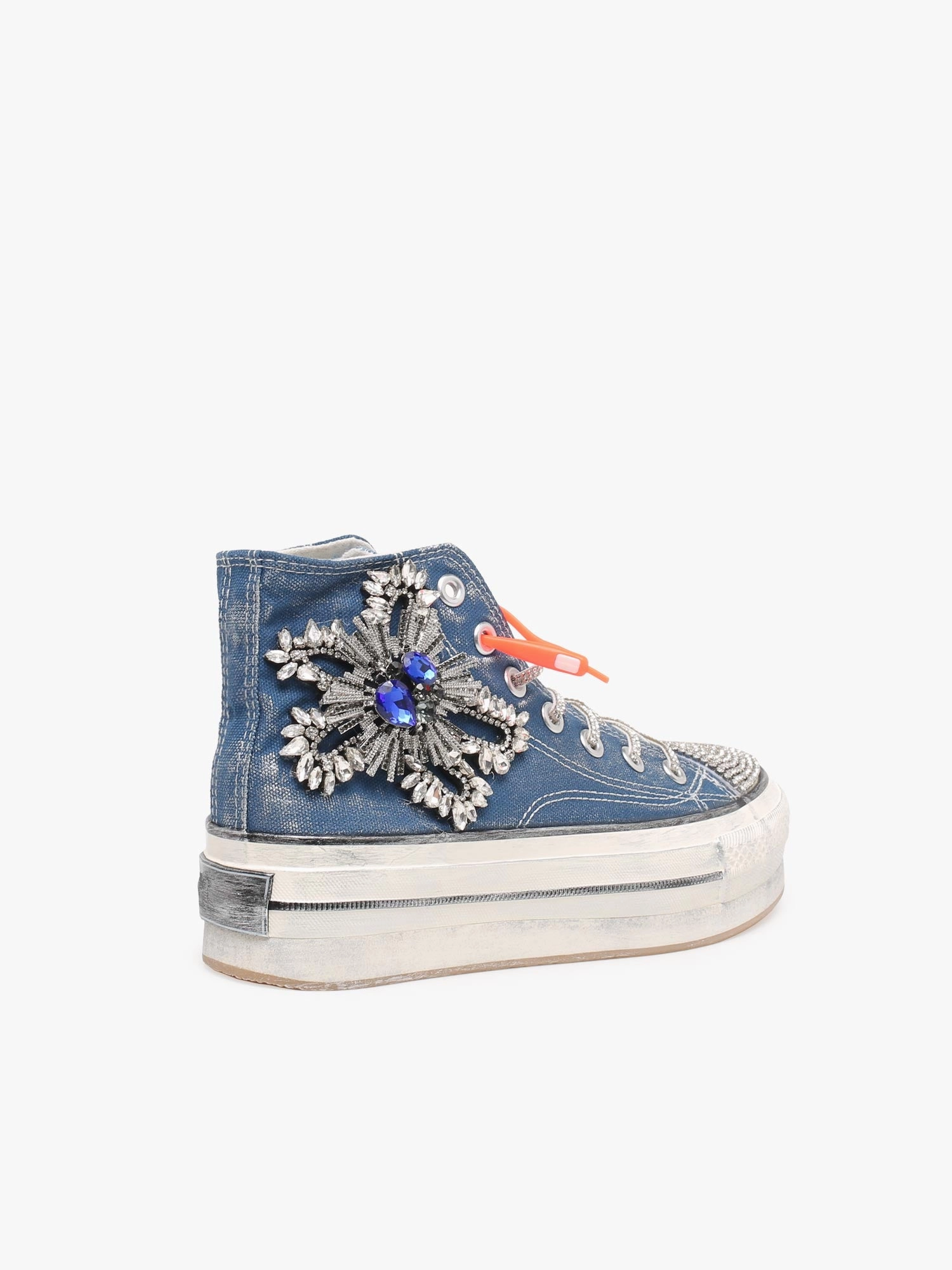 Ba01 Blue Jeans Canvas Arrow Shoes Casual