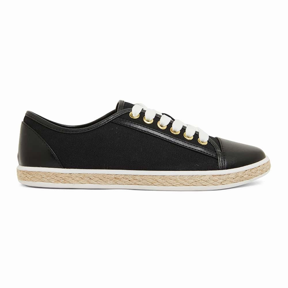Popular Casual Shoes 2024 Yale Sneaker in Black Canvas And Smooth