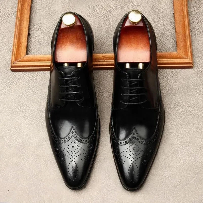 2.zerogrand Lsr Wing Oxford Men  Dress Shoes -  Edgardo Oxford Leather Shoes