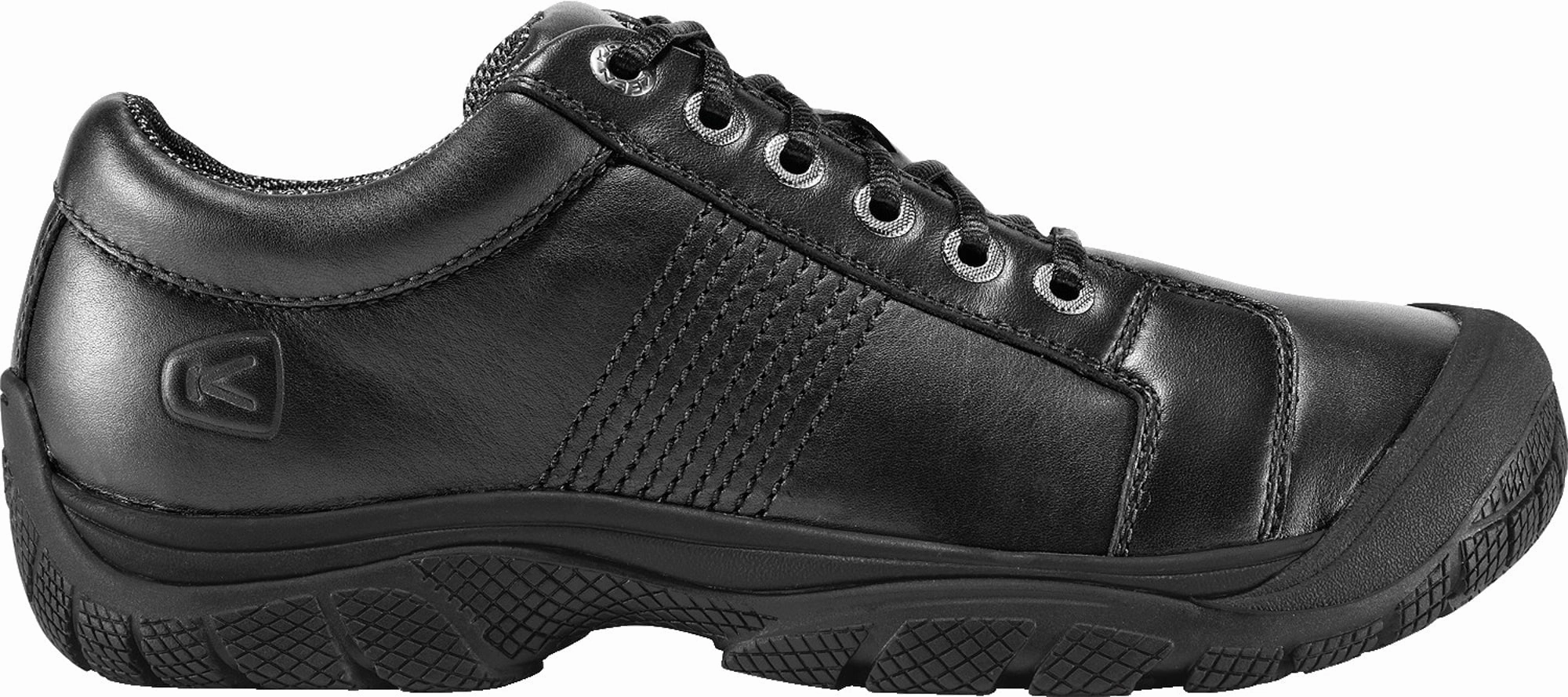 Keen Utility Black Mens PTC WR Leather Oxford Shoes Designer Oxfords