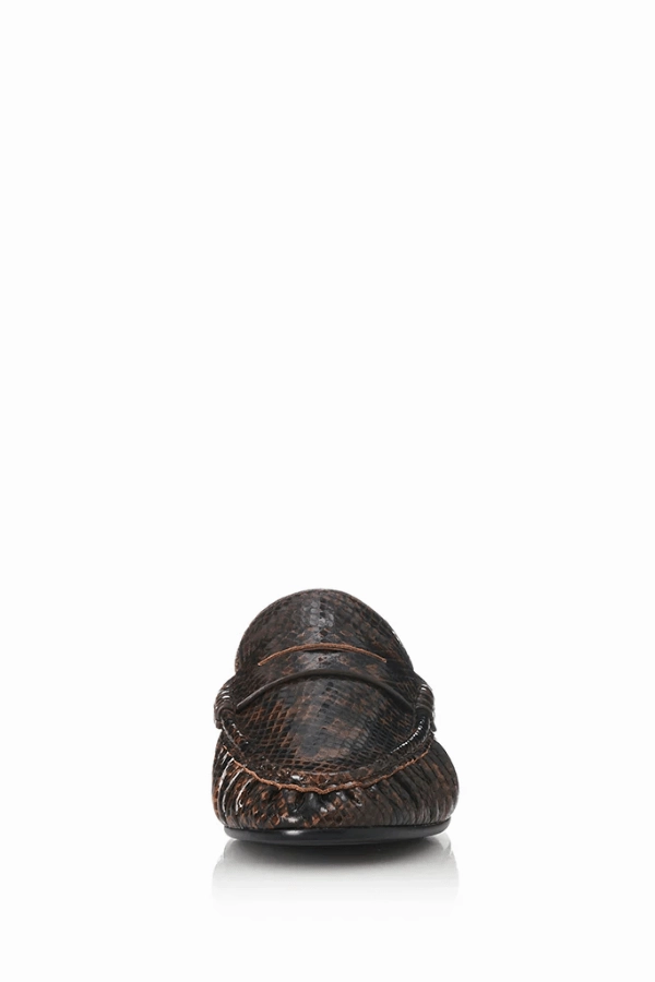Ivy Choc Snake Miu Miu Platform Loafers